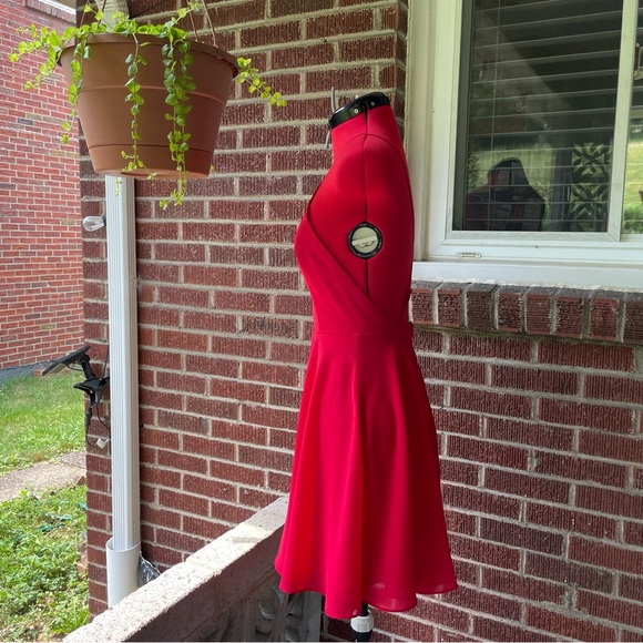 Lulu's Women's Letter of Love Red Backless Skater Dress - size XS - Picture 7 of 14